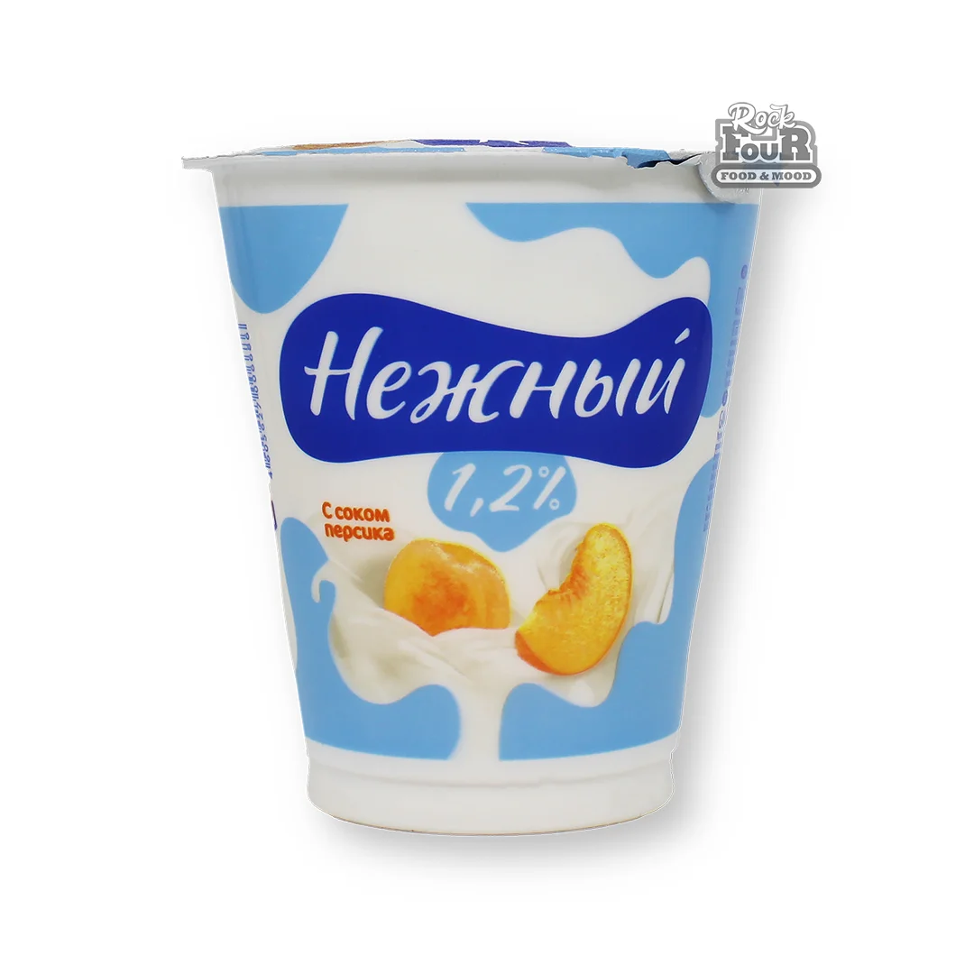 Յոգուրտ «Нежный» դեղձի հյութով 0.1% 320գ